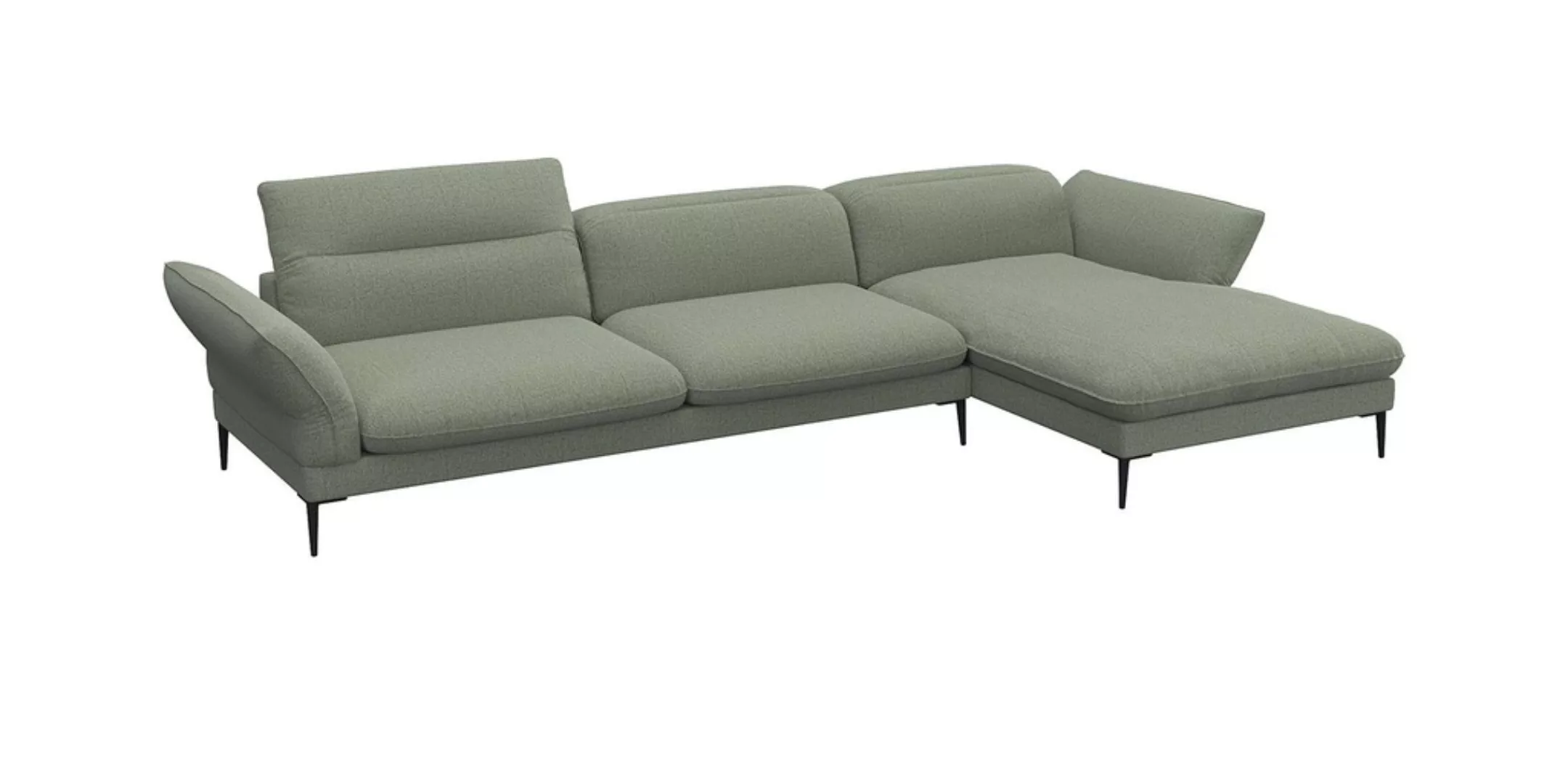 FLEXLUX Ecksofa "Salino, Funktionssofa mit Recamiere, Relaxsofa, Ecksofa", günstig online kaufen