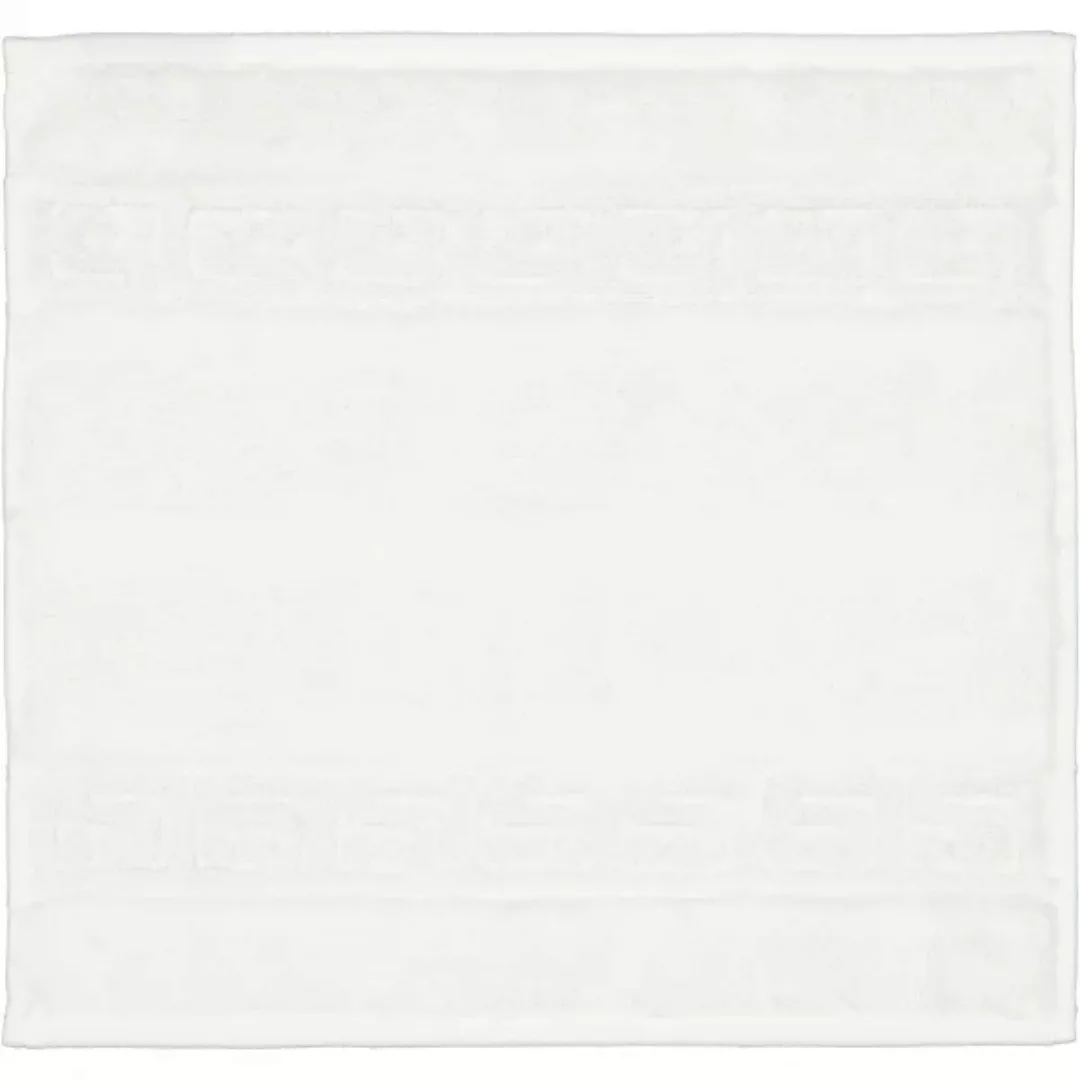 Cawö - Noblesse Uni 1001 - Farbe: 600 - weiß - Seiflappen 30x30 cm günstig online kaufen