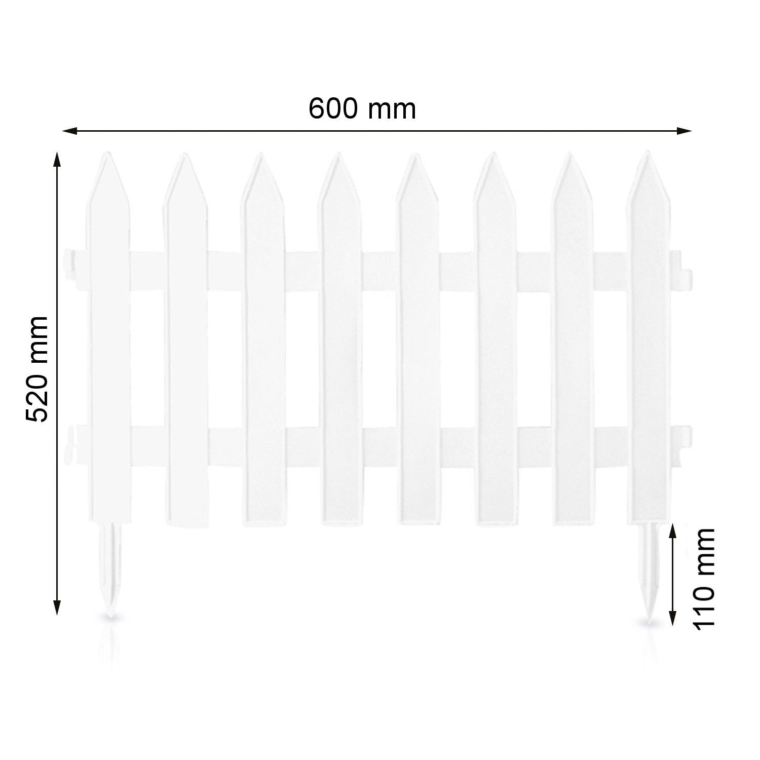 Prosperplast Gartenzaun, Garden Classic Gartenzaun 3,6m günstig online kaufen