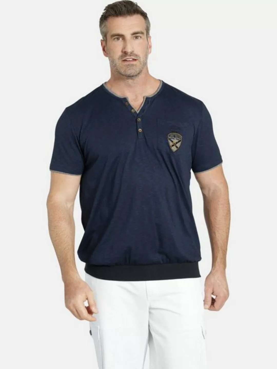 Charles Colby T-Shirt EARL GUINNS +Fit Kollektion, Saumbund günstig online kaufen