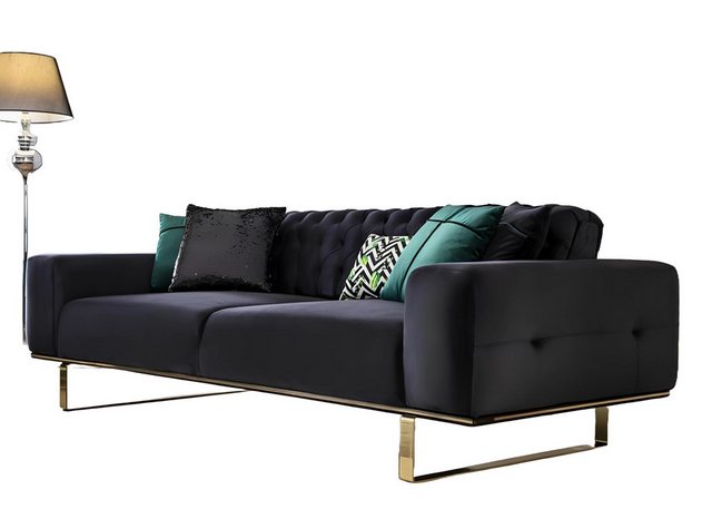 JVmoebel 4-Sitzer Moderne Sofa 4 Sitz Design Wohnzimmer Polster Holz Polste günstig online kaufen