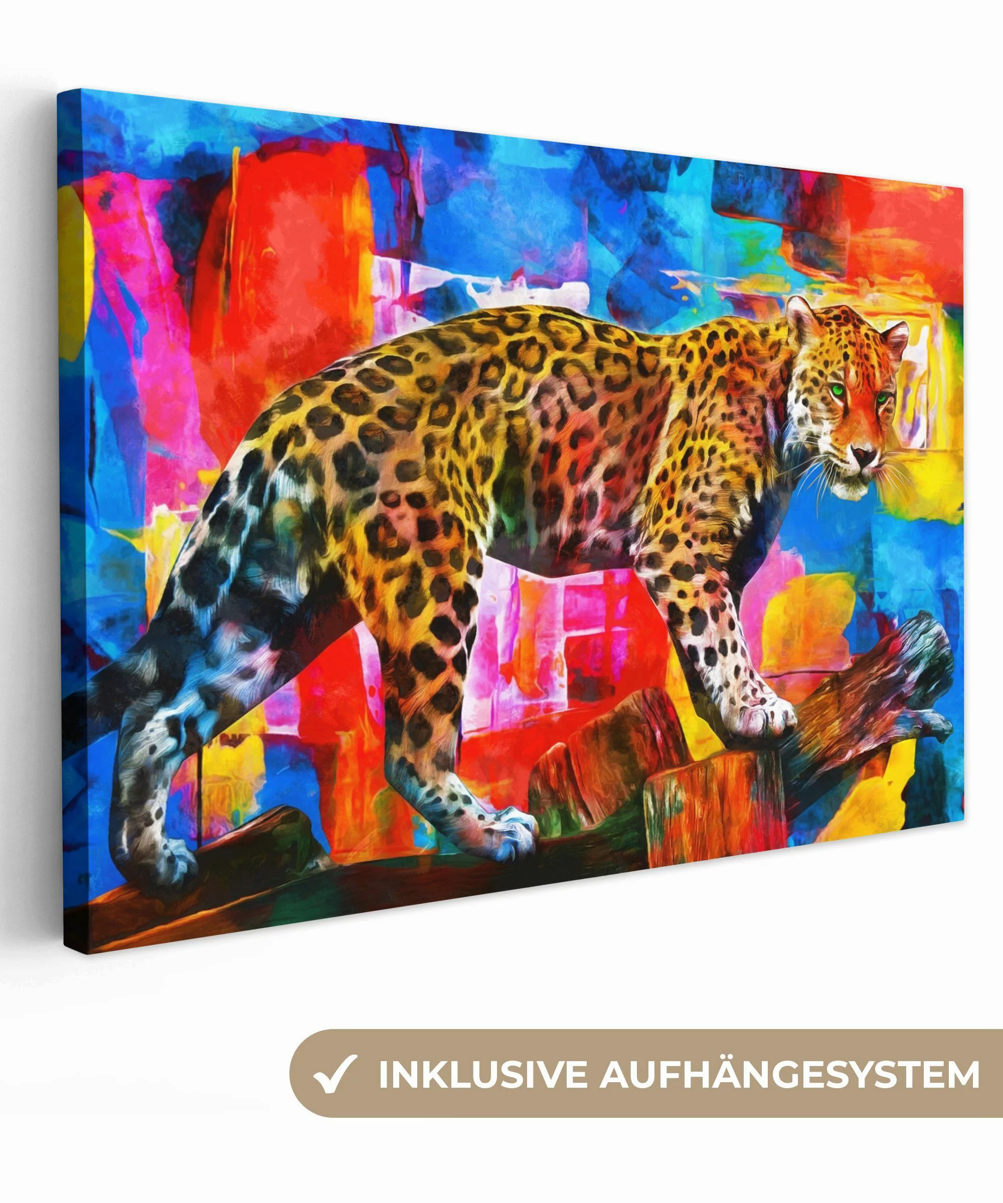 OneMillionCanvasses® Leinwandbild Malerei - Panther - günstig online kaufen