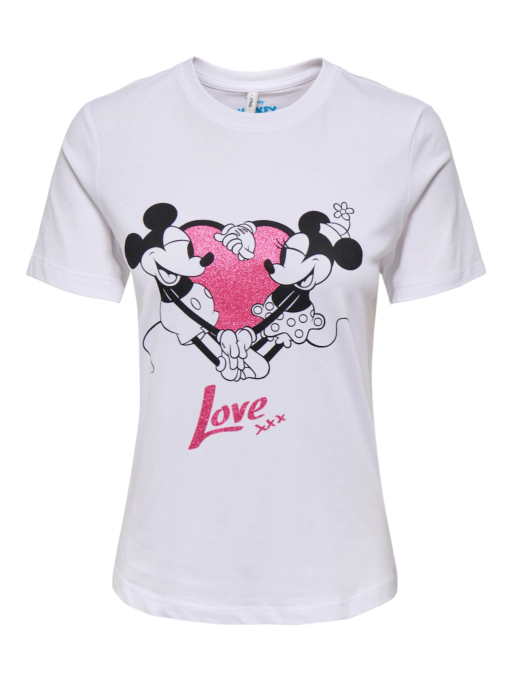 ONLY Kurzarmshirt "ONLMICKEY LIFE REG S/S VALENTINE TOP JRS", mit Mickey un günstig online kaufen