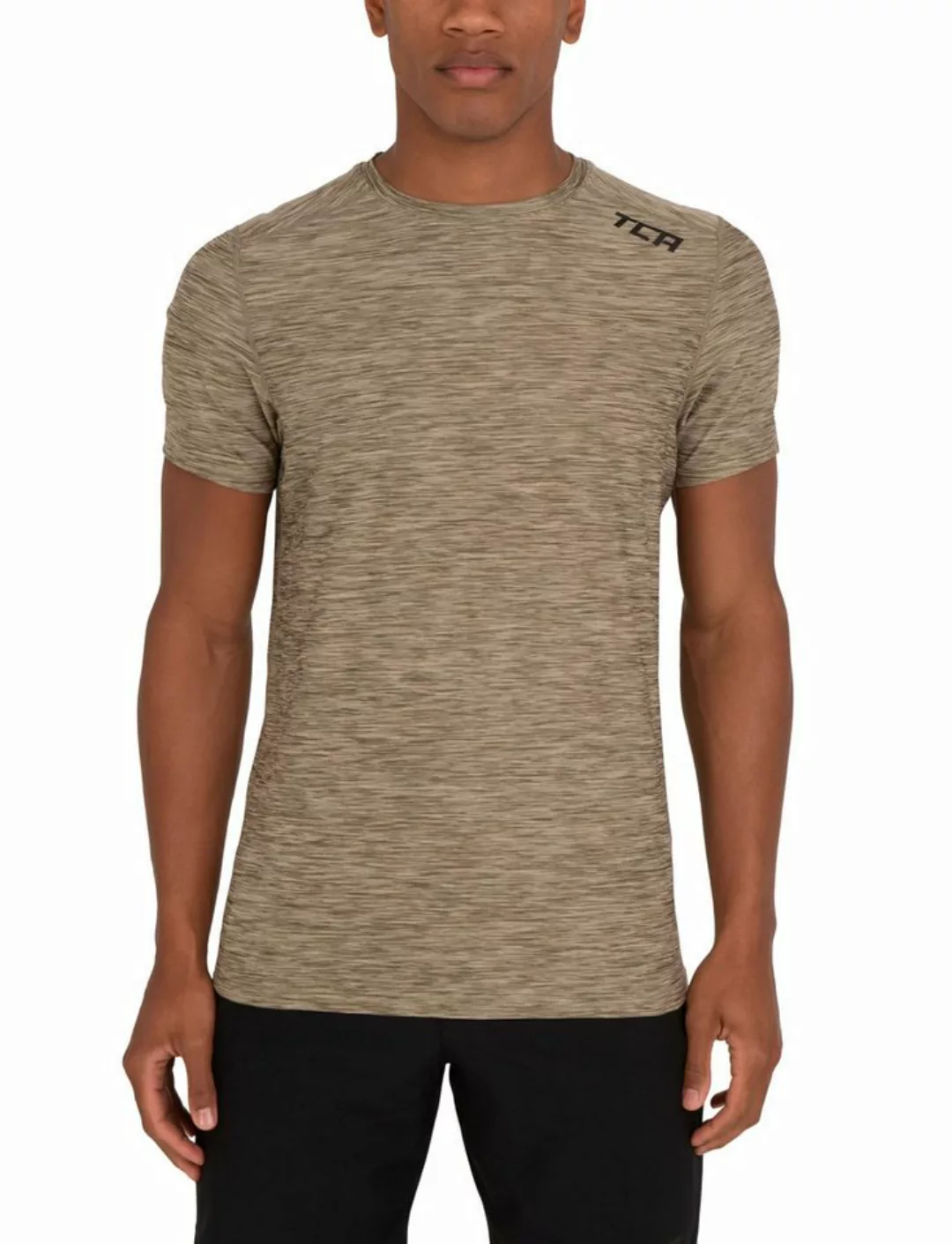 TCA T-Shirt TCA Galaxy Herren Fitness Laufshirt - Grün (1-tlg) günstig online kaufen