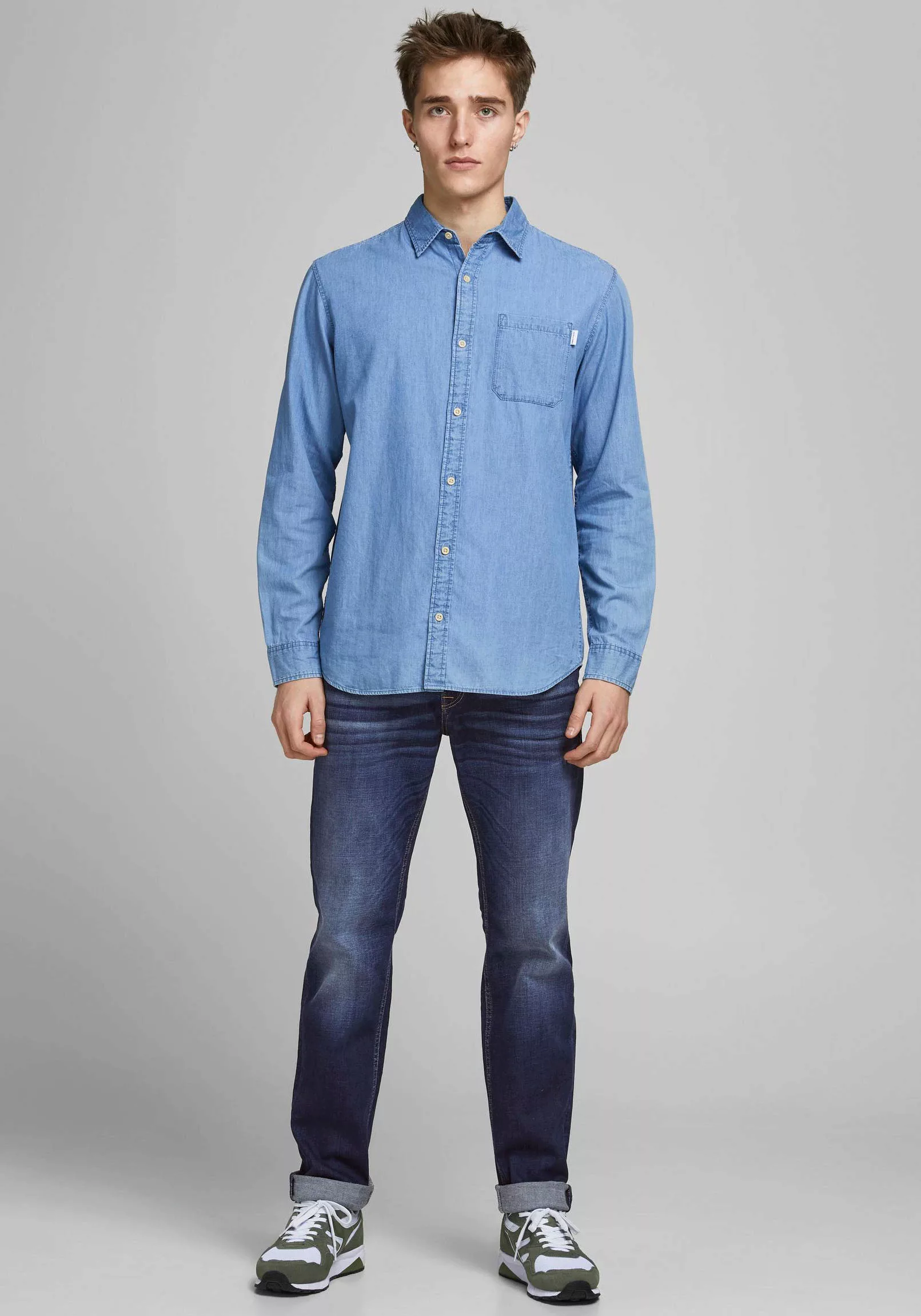 Jack & Jones Herren Jeans JJICLARK JJORIGINAL JOS 278 - Regular Fit - Blau günstig online kaufen