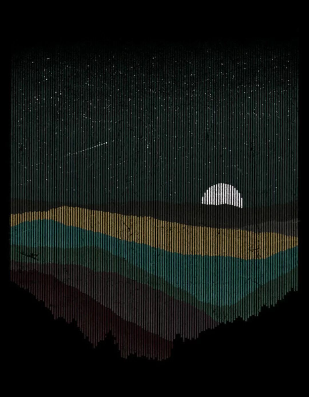 Poster / Leinwandbild - Moonrise (Color) günstig online kaufen