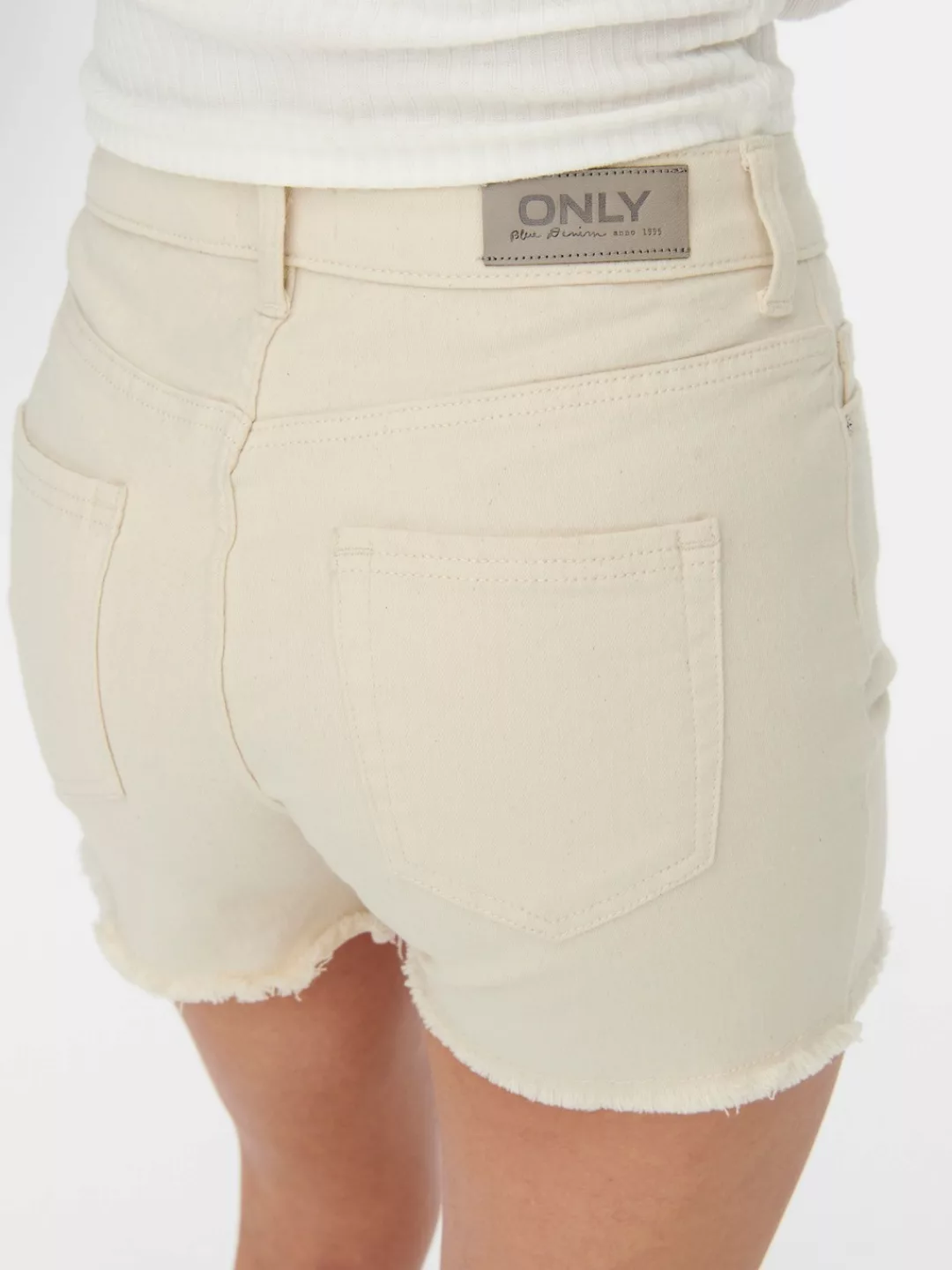 ONLY Jeansshorts Shorts kurze Denim Jeans Shorts Knopf und Reißverschluss 7 günstig online kaufen