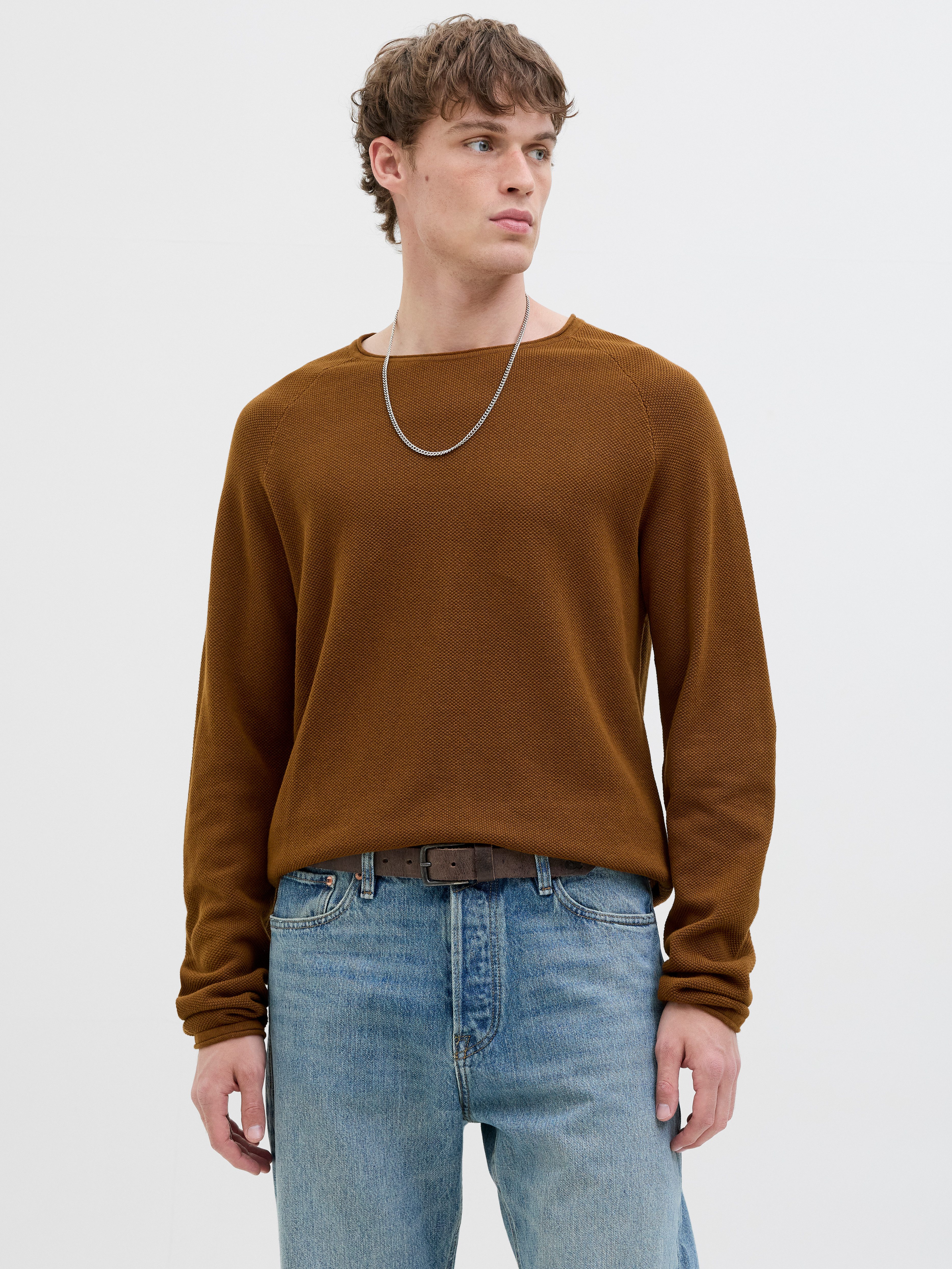 Jack & Jones Rundhalspullover JJEHILL KNIT günstig online kaufen