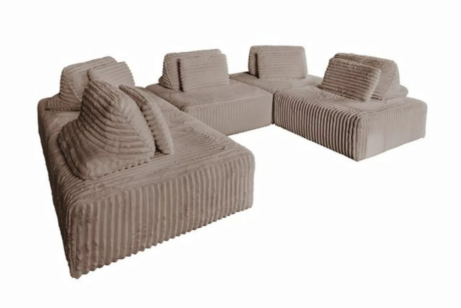 KAWOLA Sofa WIOLO SOFT, Modulsofa modulare Couch Weicher Breitcord verschie günstig online kaufen