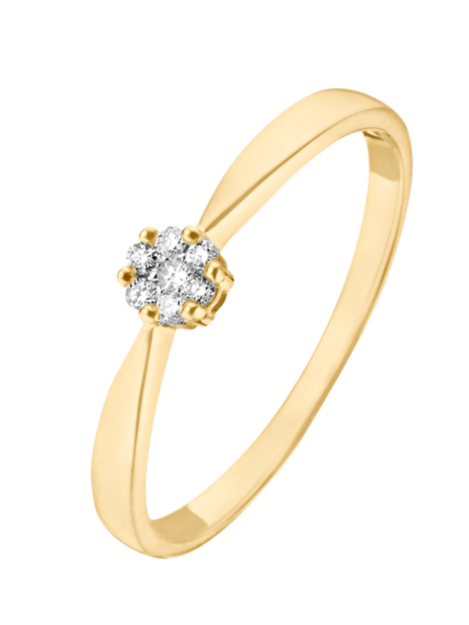 CHRIST Diamantring CHRIST Damen-Damenring 375er Gelbgold günstig online kaufen