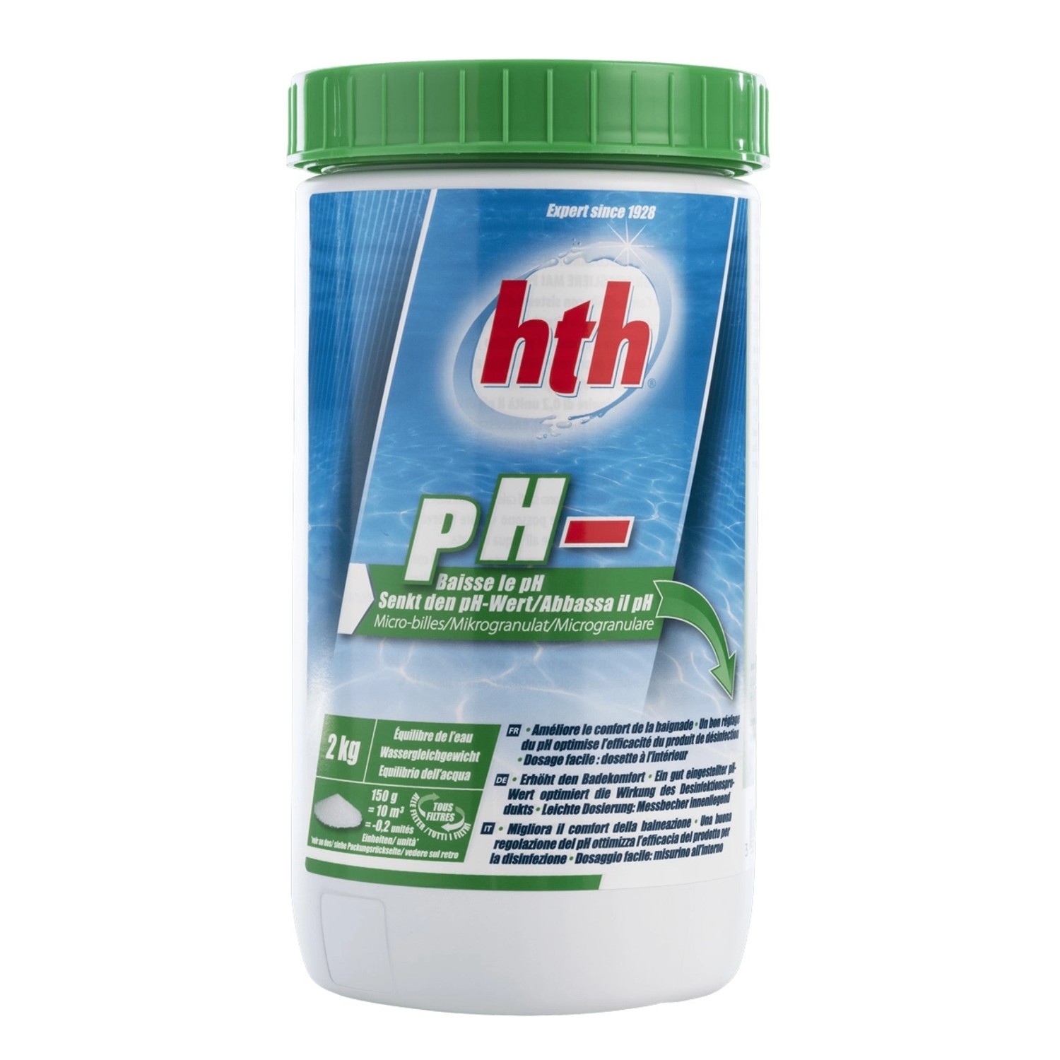 HTH pH Minus Mikrogranulat 2 kg pH Wert Senkung Rückstandsfrei alle Pool Ty günstig online kaufen