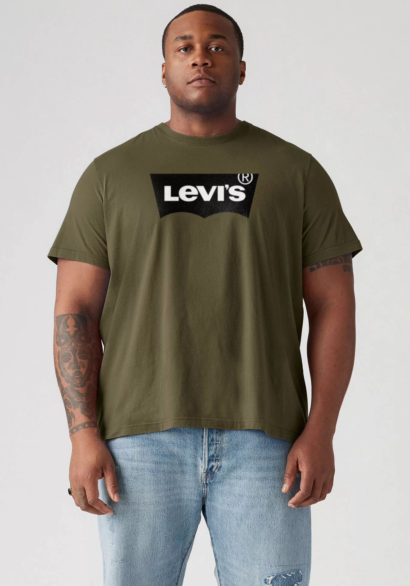 Levi's® Plus T-Shirt LE B&T BIG GRAPHIC TEE mit Logofrontprint günstig online kaufen