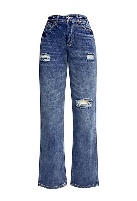 CHENIN Bequeme Jeans Modische, zerrissene, schmal geschnittene jeanshose mi günstig online kaufen