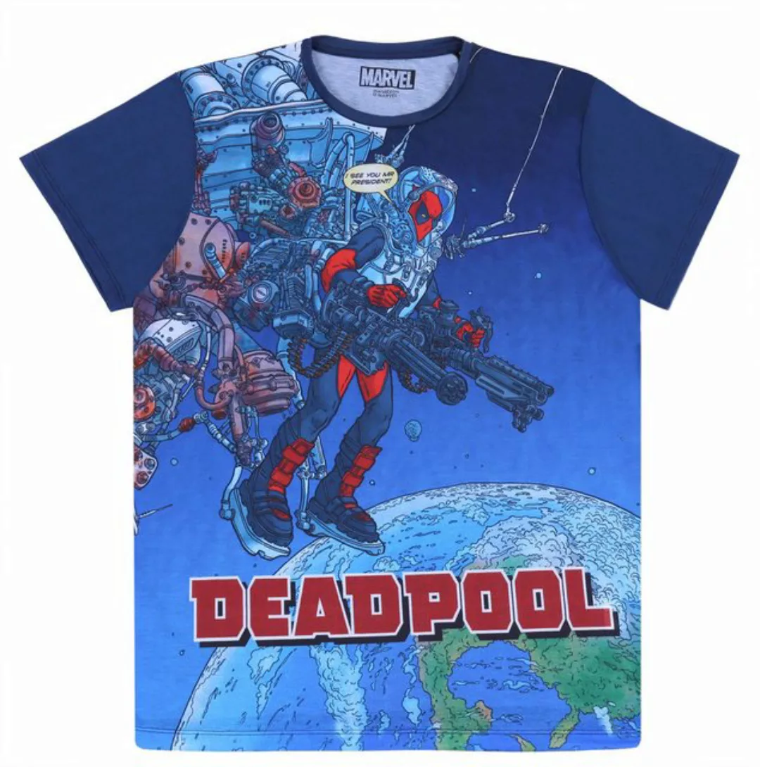Sarcia.eu T-Shirt MARVEL Deadpool Dunkelblaues T-Shirt, für Herren S günstig online kaufen