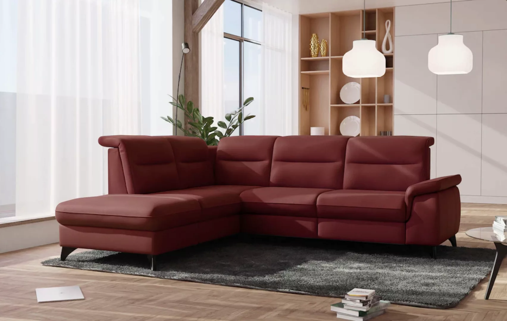 sit&more Ecksofa Astoria L-Form, wahlweise mit motorischer Relaxfunktion günstig online kaufen