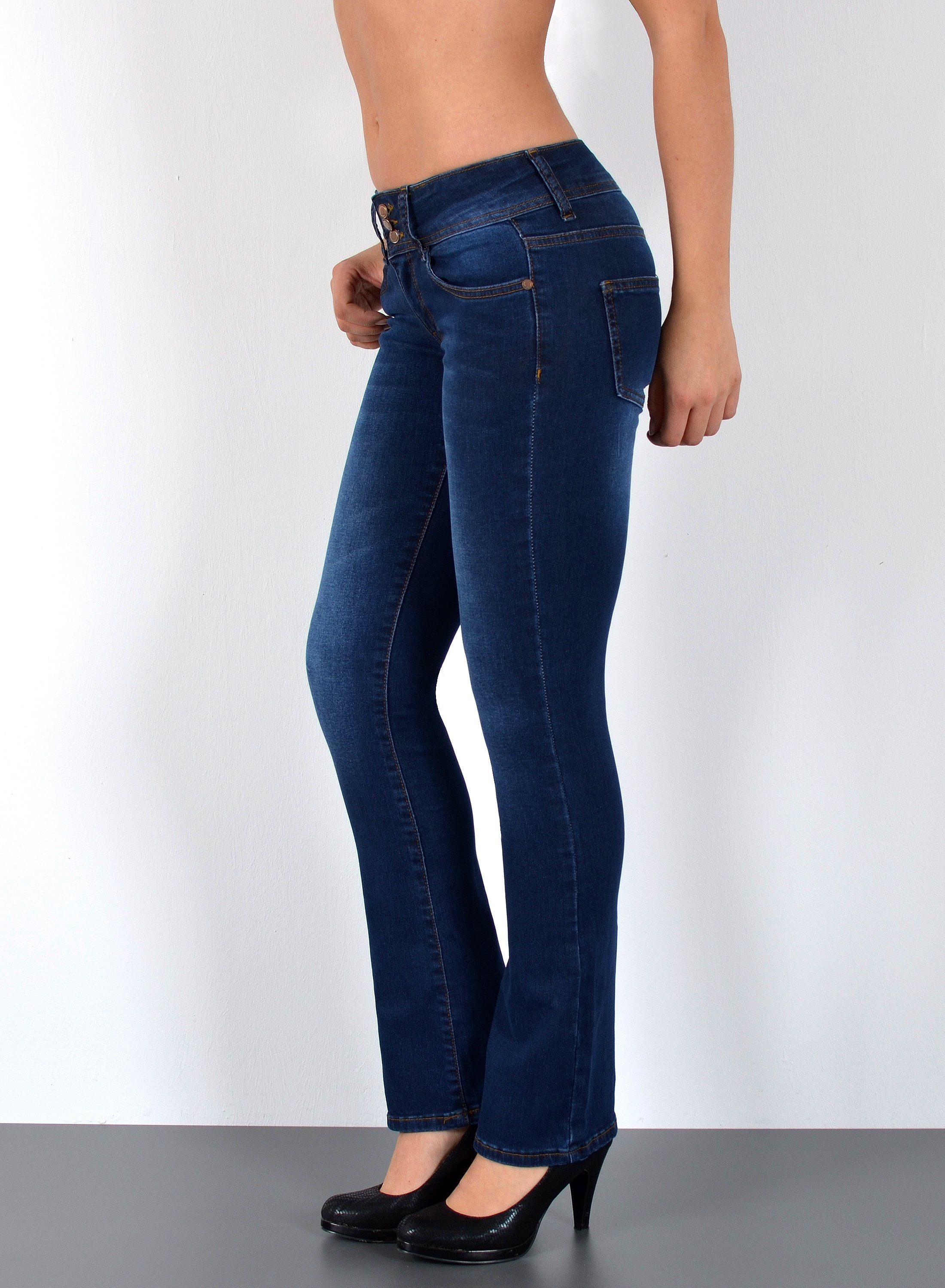 ESRA Bootcut-Jeans Damen Flared Jeans Bootcut günstig online kaufen
