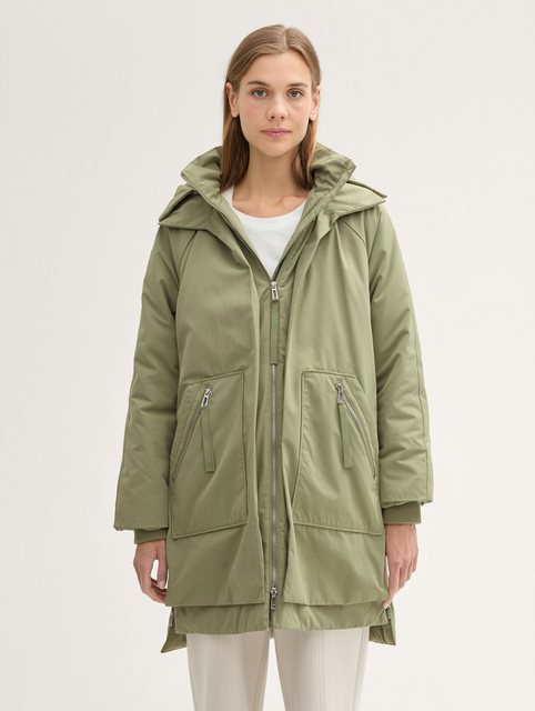 TOM TAILOR Denim Steppmantel Wasserabweisender Winter Parka günstig online kaufen