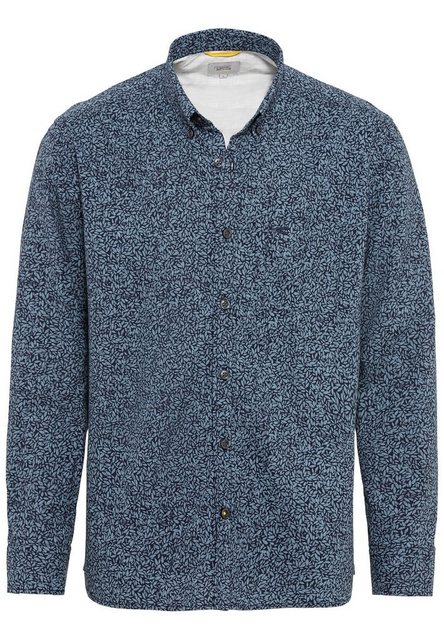 camel active Langarmhemd mit Allover-Print Button-Down günstig online kaufen