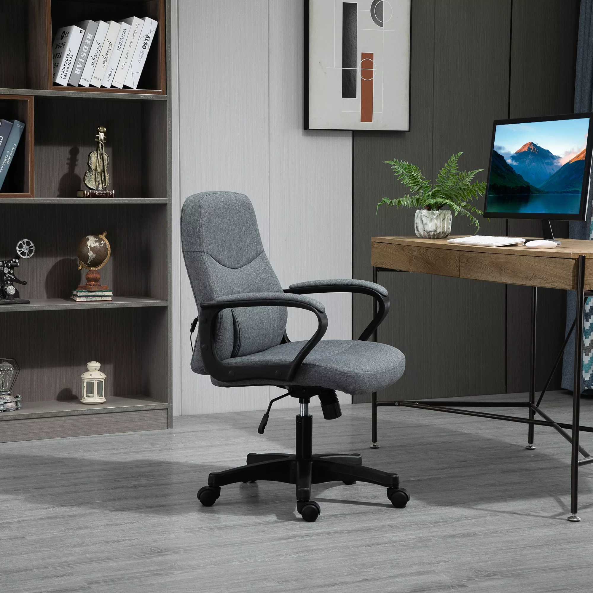 Vinsetto Chefsessel  Bürostuhl mit Massagefunktion, höhenverstellbar, ergon günstig online kaufen