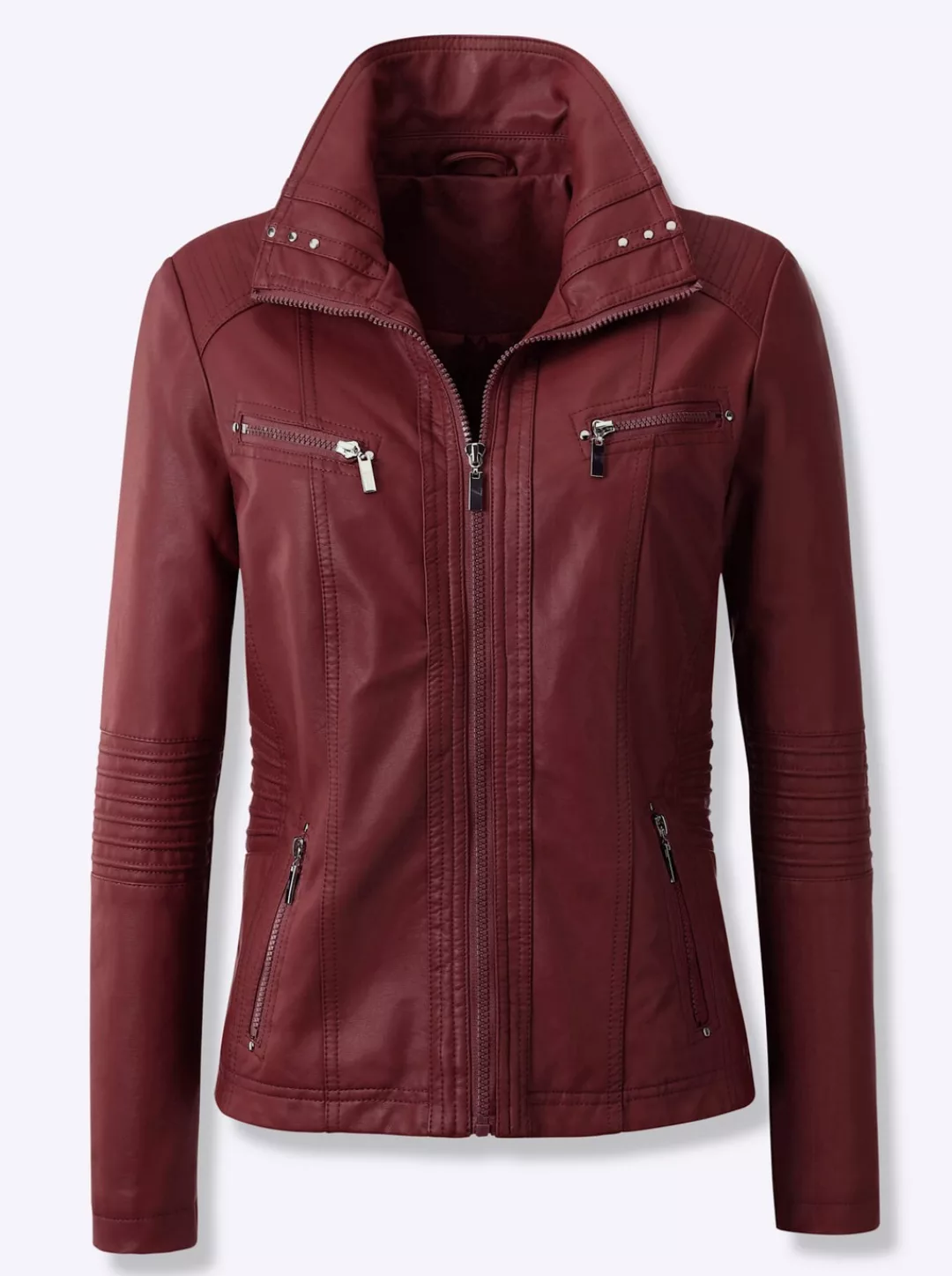 Classic Basics Lederimitatjacke, ohne Kapuze günstig online kaufen