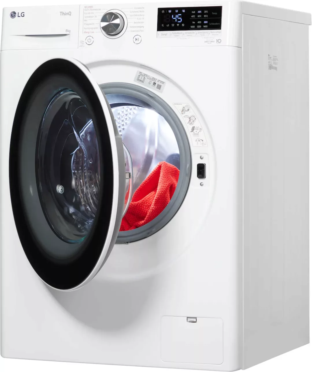 LG Waschmaschine »F4WV5080«, F4WV5080, 8 kg, 1400 U/min, Steam-Funktion günstig online kaufen
