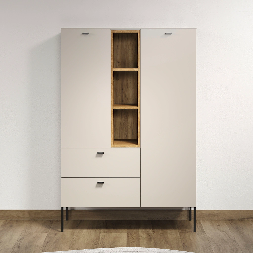 Places of Style Highboard "San Pedro", (1 St.), Highboard, 2 Türen, 2 Schub günstig online kaufen