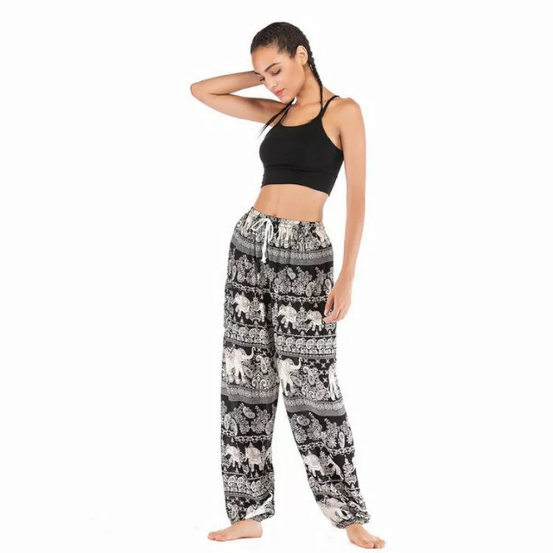 AUKUU Loungepants Bohemian Yogahose, Haremshose, Yogabekleidung, Damen-Frei günstig online kaufen