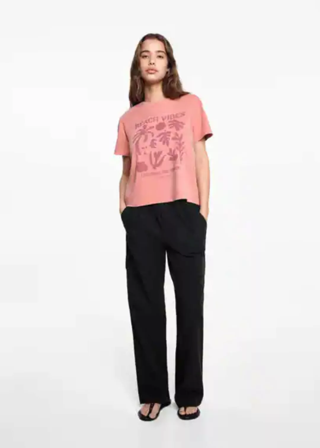 Bedrucktes Baumwoll-T-Shirt günstig online kaufen
