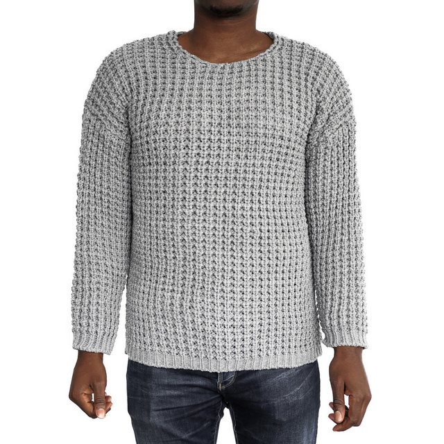 COFI Casuals Strickpullover Casual Herren Strickpullover mit Rundhals-Aussc günstig online kaufen