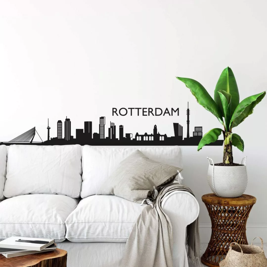 Wall-Art Wandtattoo "Stadt Skyline Rotterdam 120cm", (1 St.) günstig online kaufen