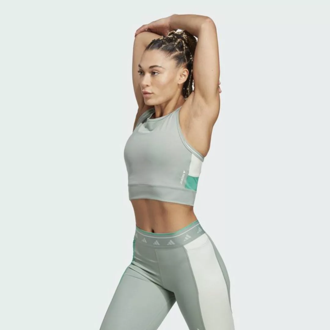 adidas Performance Crop-Top TECHFIT COLORBLOCK CROP TANKTOP günstig online kaufen