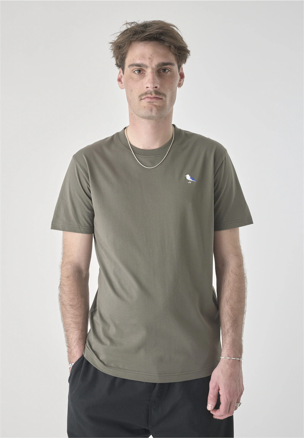 Cleptomanicx T-Shirt "Embro Gull", (1 tlg.), mit Gull-Stickerei günstig online kaufen