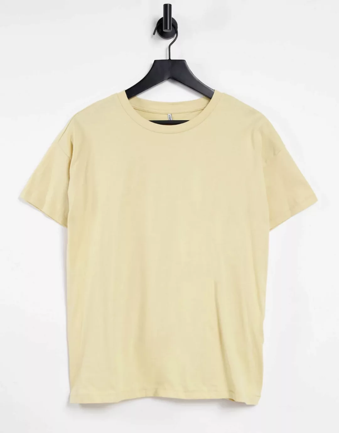 Only – T-Shirt in Gelb, Kombiteil günstig online kaufen