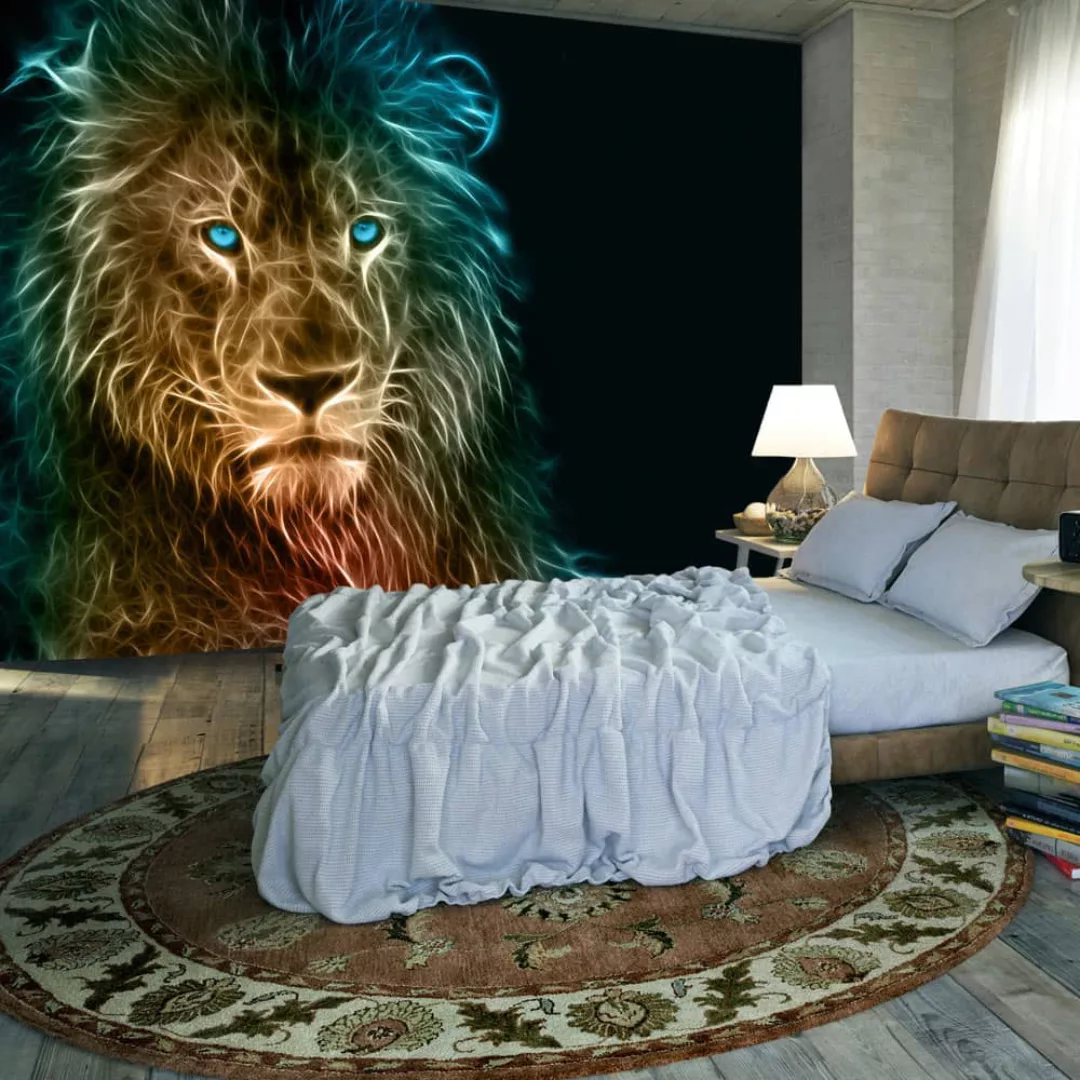 Selbstklebende Fototapete - Abstract lion günstig online kaufen