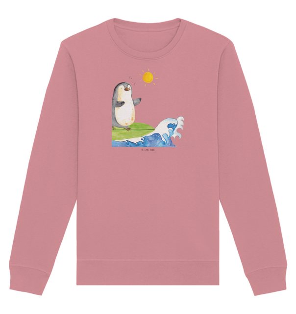 Mr. & Mrs. Panda Longpullover Größe M Pinguin Surfer - Canyon Pink - Gesche günstig online kaufen