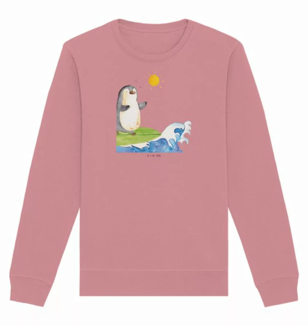 Mr. & Mrs. Panda Longpullover Größe M Pinguin Surfer - Canyon Pink - Gesche günstig online kaufen