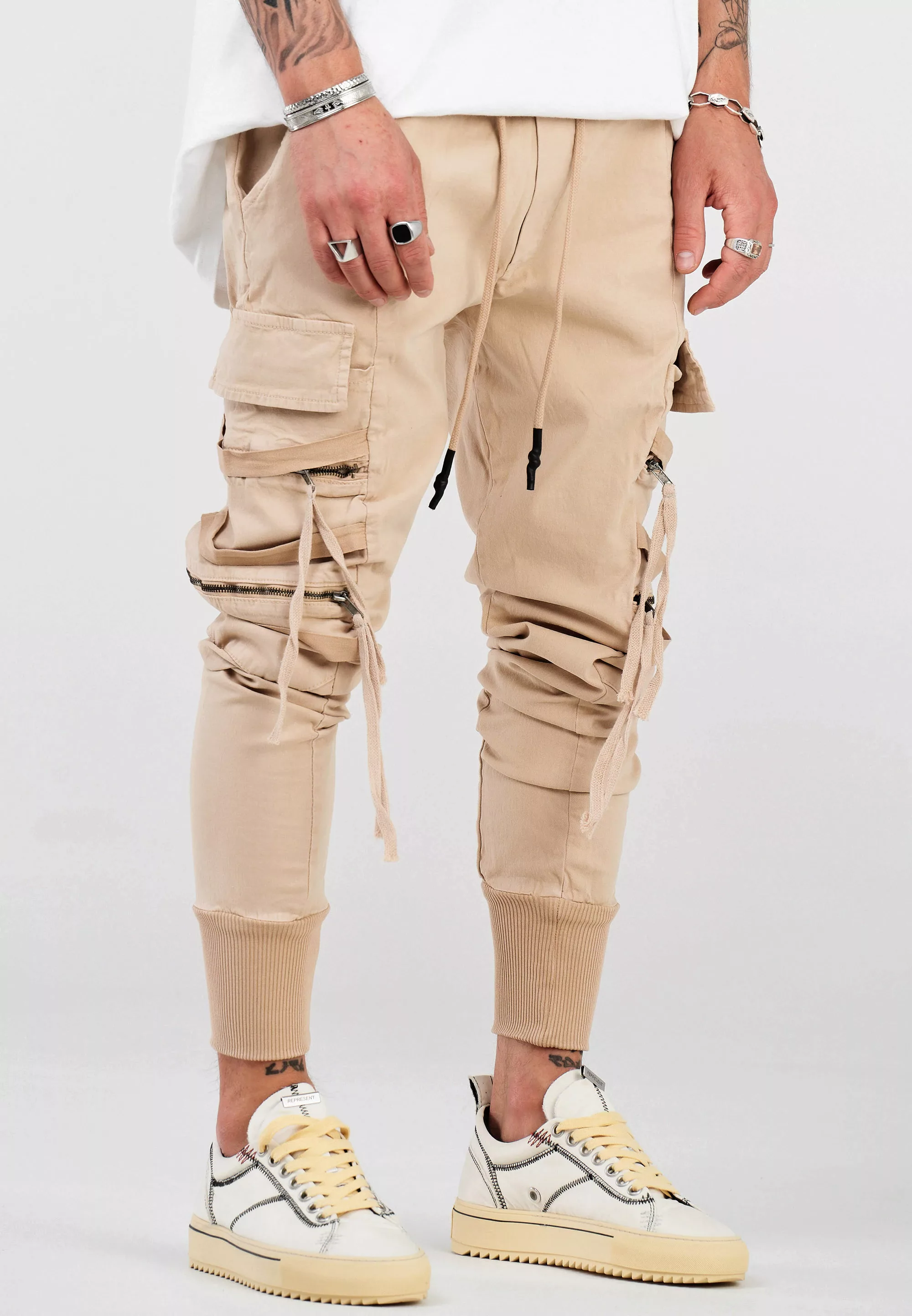 2Y Premium Cargohose B5194 mit elastischem Bund günstig online kaufen