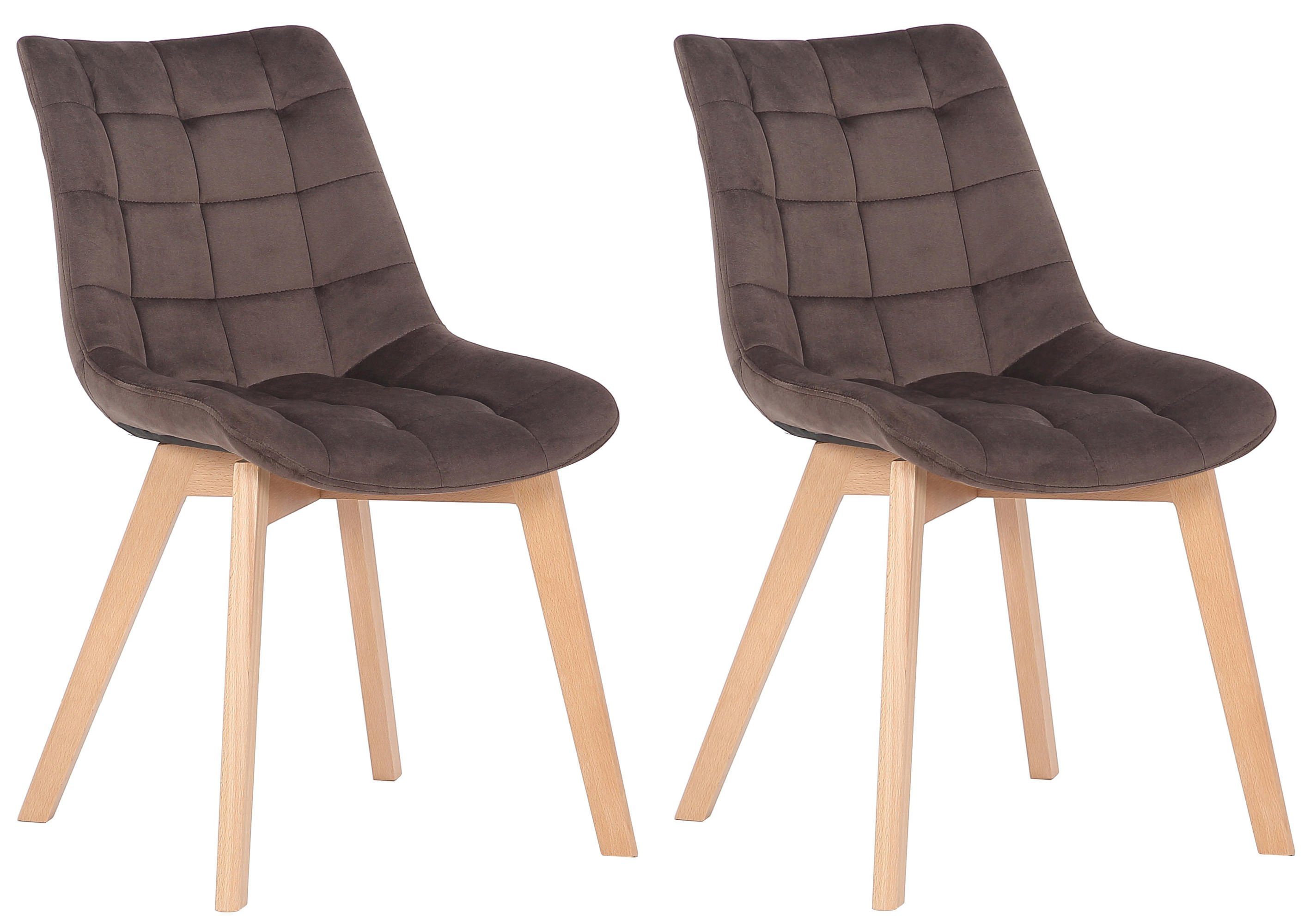 CLP Esszimmerstuhl Passaic Samt (2er Set), günstig online kaufen