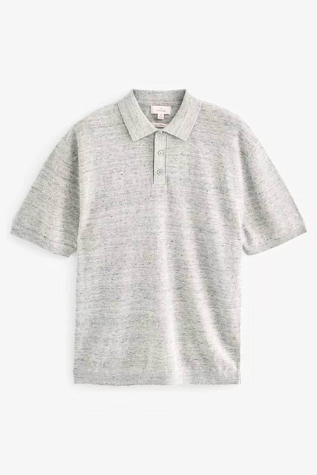 Next Poloshirt Regular Fit Strick-Polohemd mit Leinen (1-tlg) günstig online kaufen