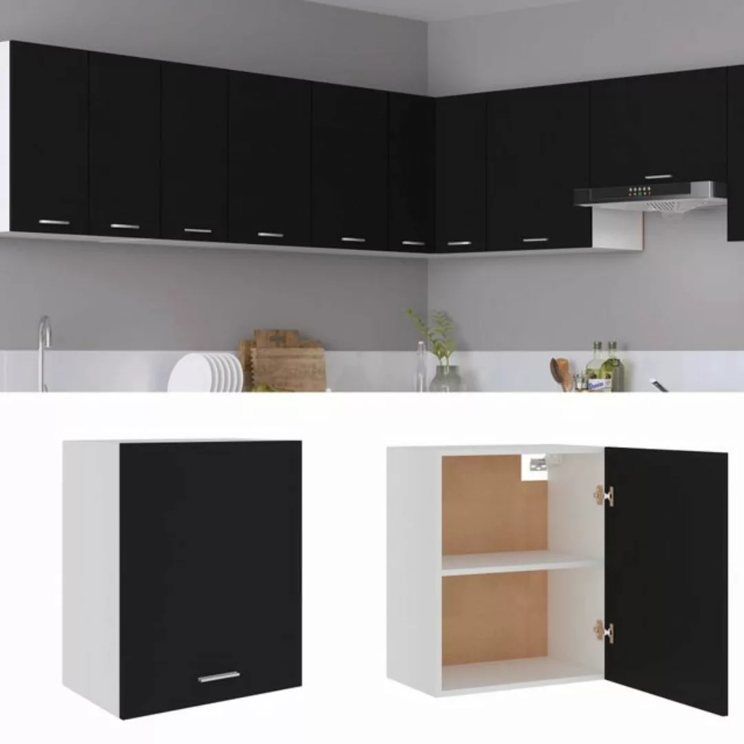 vidaXL Hängeschrank Hängeschrank Schwarz 50x31x60 cm Spanplatte günstig online kaufen