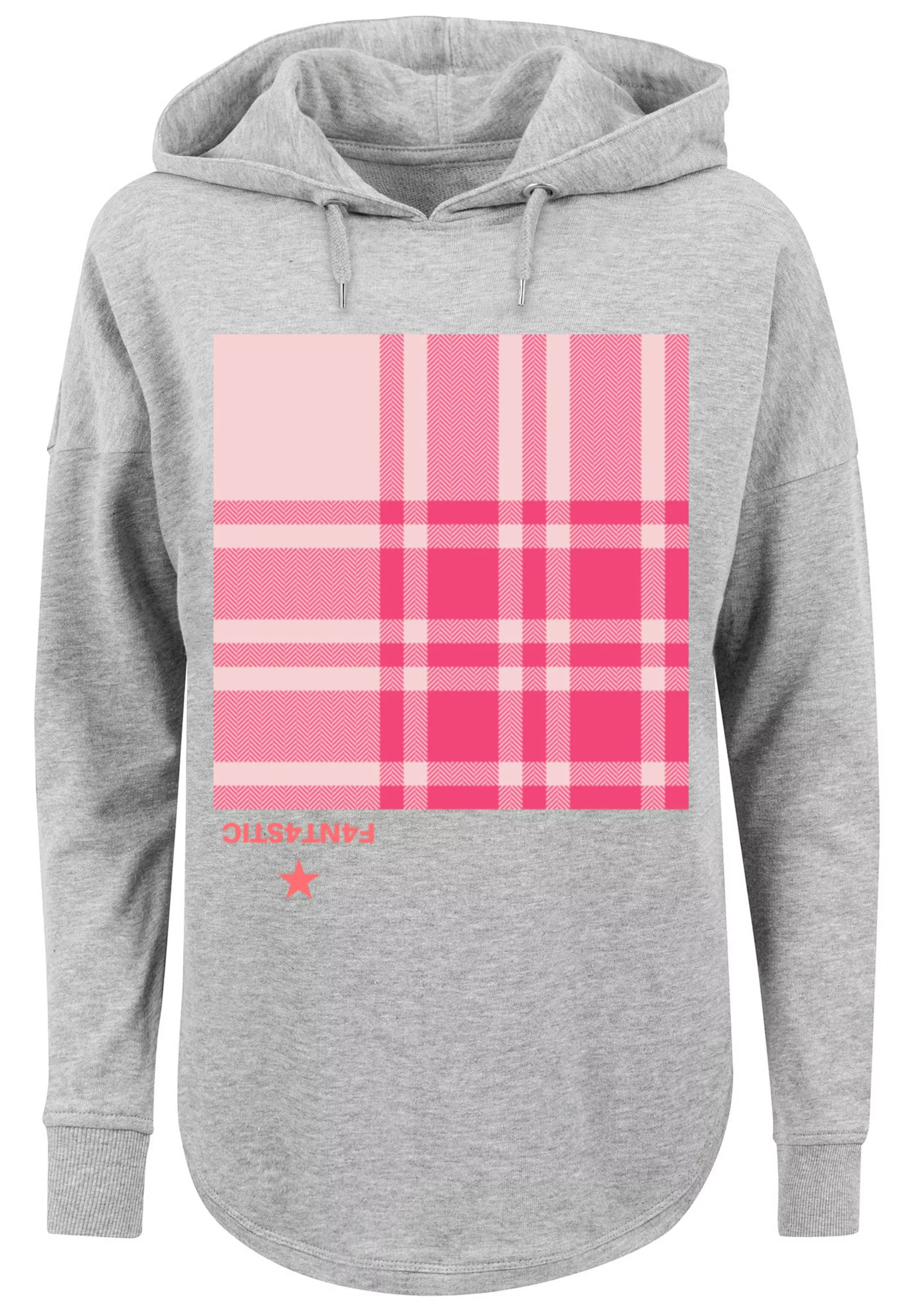 F4NT4STIC Kapuzenpullover "Karo Pink", Print günstig online kaufen