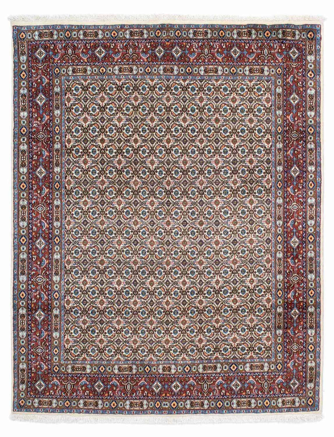 morgenland Wollteppich »Moud Stark Gemustert Beige 195 x 149 cm«, rechtecki günstig online kaufen