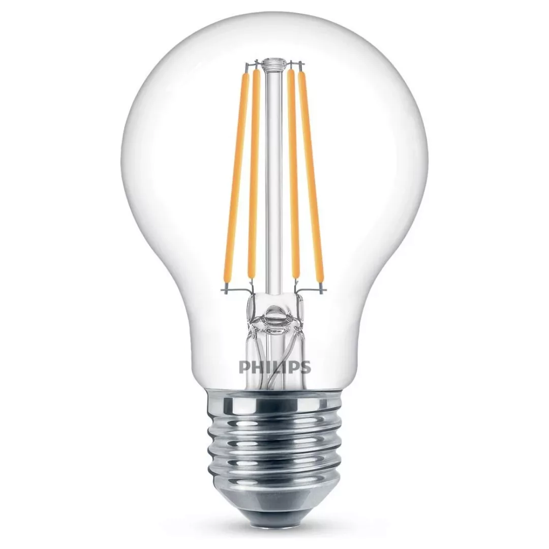 Philips LED-Leuchtmittel E27 Glühlampenform 7 W 806 lm 10,6 x 6 cm (H x Ø) günstig online kaufen