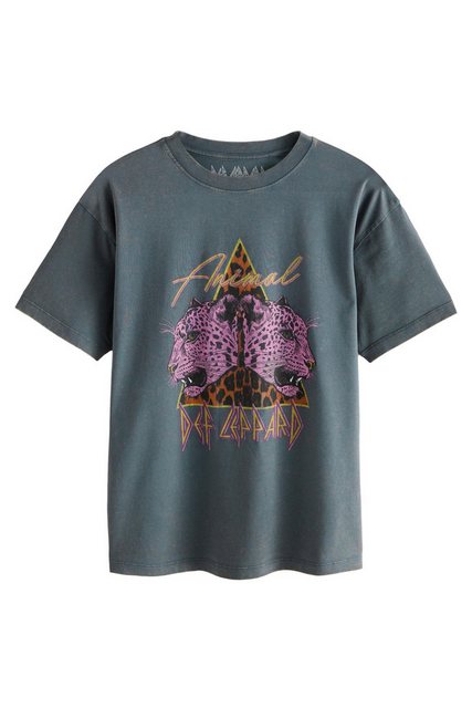 Next Print-Shirt Langes T-Shirt mit Animal-Print, Def Leppard (1-tlg) günstig online kaufen