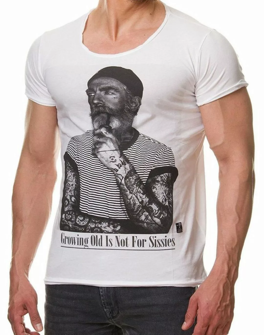 RedBridge Print-Shirt Red Bridge Herren T-Shirt Growing old is not for Siss günstig online kaufen