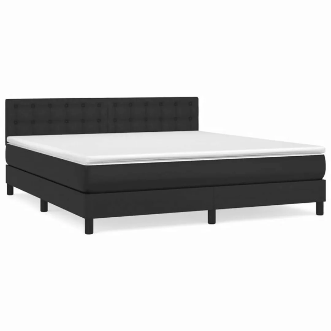 vidaXL Boxspringbett Bett Boxspringbett mit Matratze Kunstleder (180 x 200 günstig online kaufen