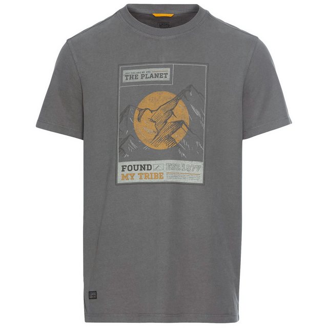 camel active Rundhalsshirt Camel Active XXL T-Shirt Used-Look grau Frontpri günstig online kaufen