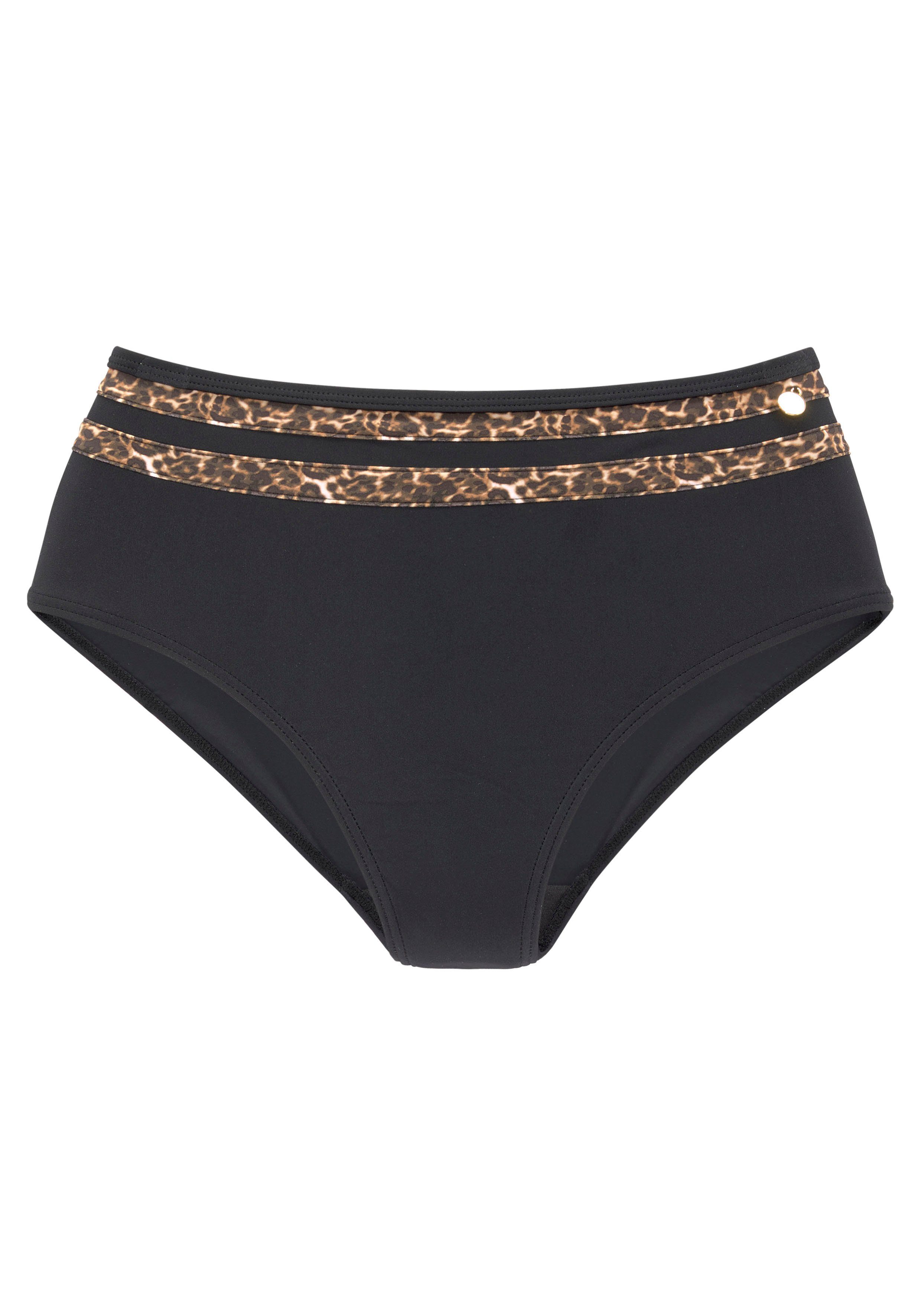 LASCANA Highwaist-Bikini-Hose Adele mit trendigen Details günstig online kaufen