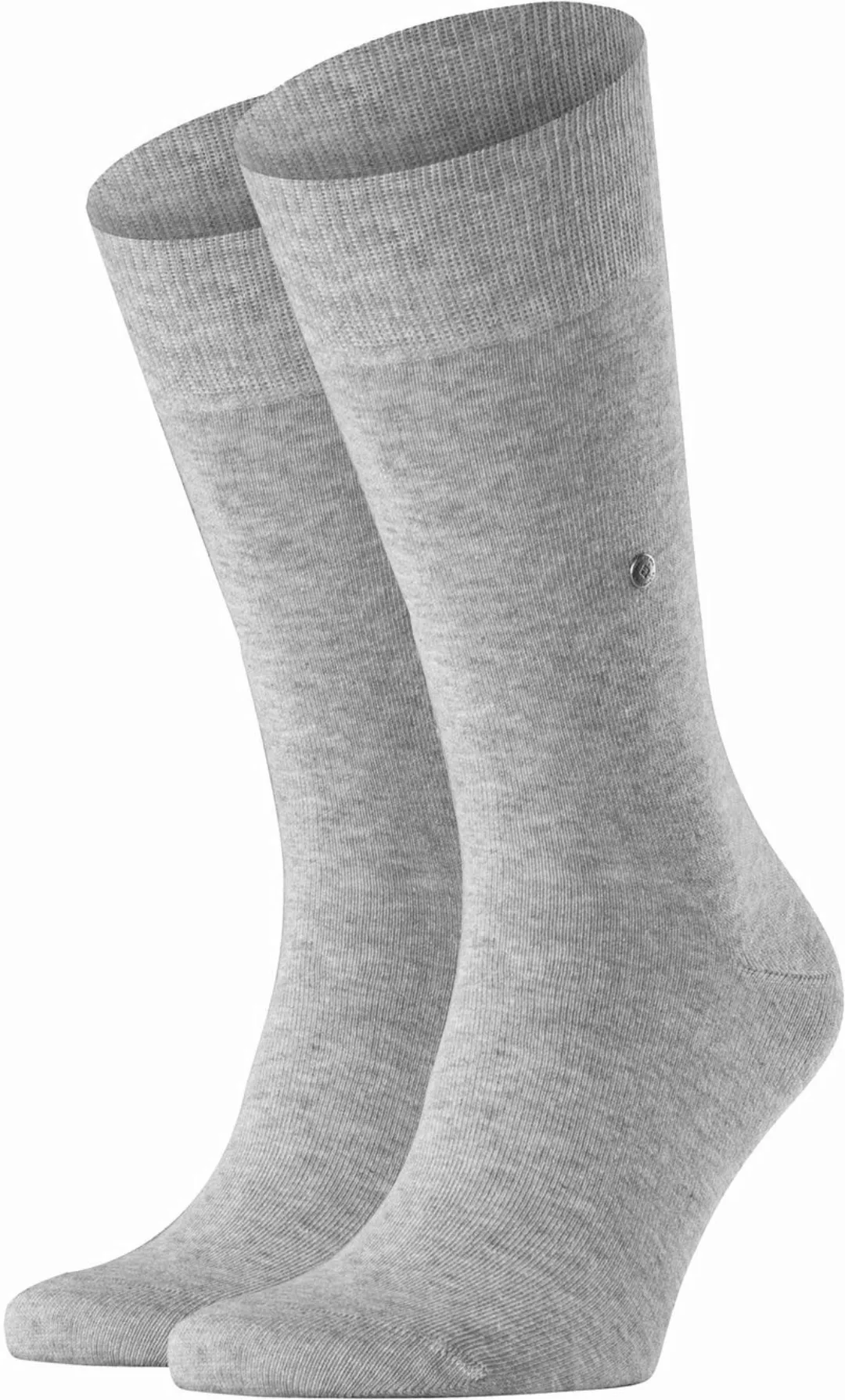 Burlington 2-er Set Socken Grau mit Argyle-Muster günstig online kaufen