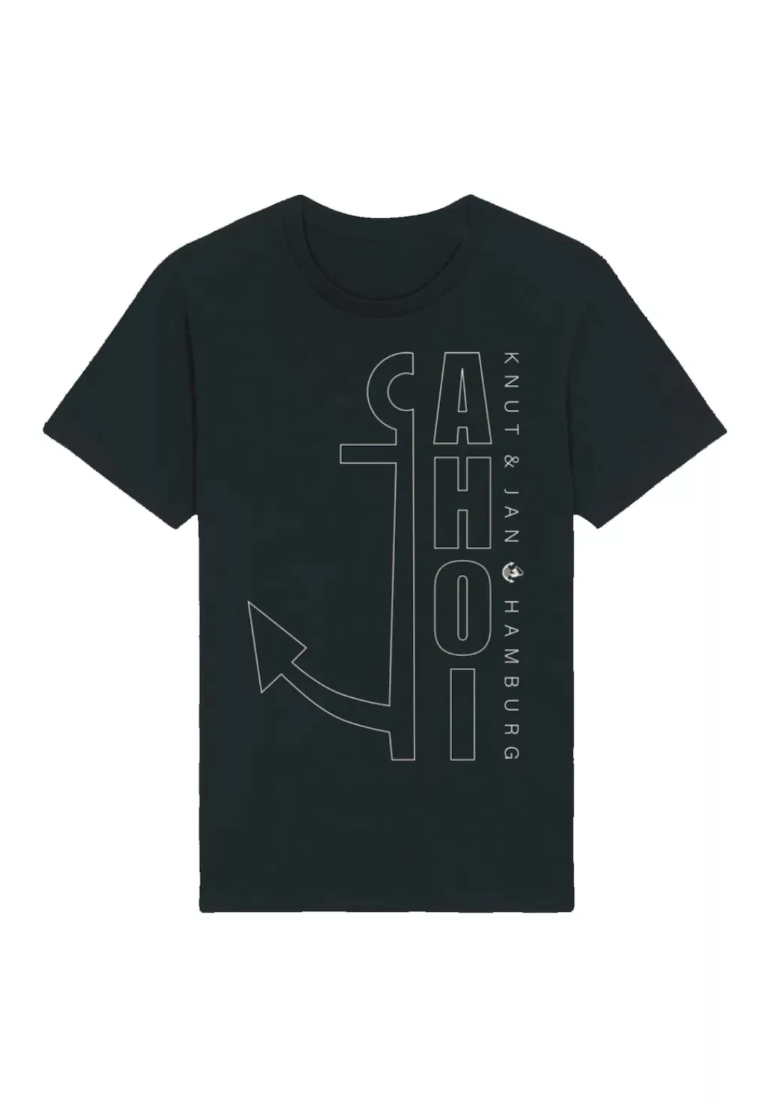 F4NT4STIC T-Shirt "Ahoi Anker Outlines Knut & Jan Hamburg", Premium Qualitä günstig online kaufen